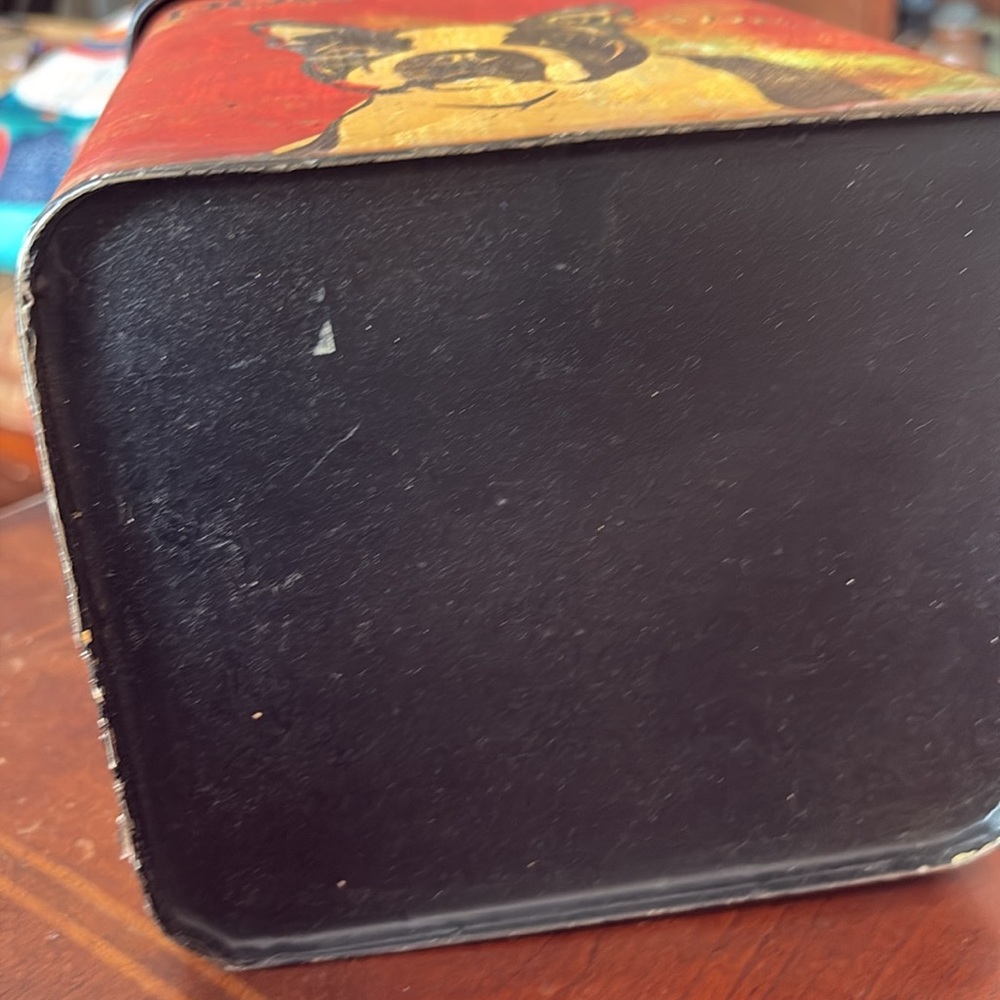 Vintage Dog Biscuit Tin with Boston Terrier - Picture 4 of 5